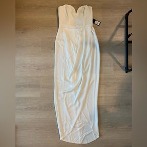 Shona joy strapless drape dress